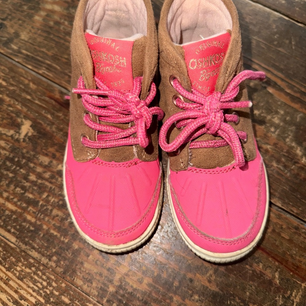 OshKosh B'gosh Pink and Brown Kids Boots